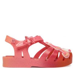 Sandały Melissa. Pomarańczowe sandały dziewczęce Melissa, bez zapięcia. Za 318.99 zł.