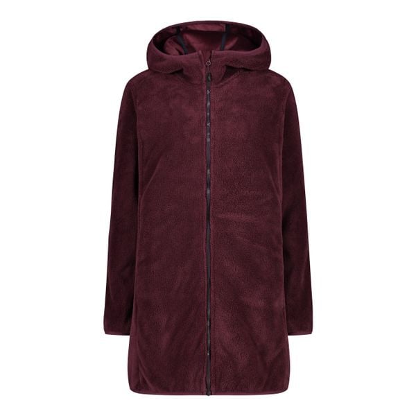 Parka dla kobiet CMP High Loft. Czerwone bluzy sportowe damskie CMP, na zimę, bez wzorów, z materiału, z kapturem. Za 367.90 zł.