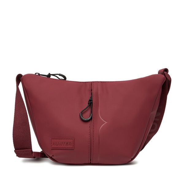 Torebka Hunter. Czerwone listonoszki damskie Hunter, bez wzorów, bez dodatków. Za 129.99 zł.