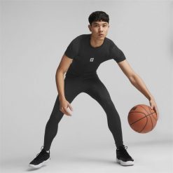 Męska koszulka koszykarska Hoops Team PUMA. Czarne koszulki sportowe męskie Puma, m, bez wzorów, bez kołnierzyka, bez ramiączek, do koszykówki. Za 169.99 zł.