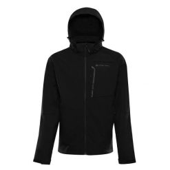 Kurtka turystyczna Alpine Pro Hoor. Czarne kurtki męskie Alpine Pro, bez wzorów, z softshellu, trekkingowe. Za 519.00 zł.
