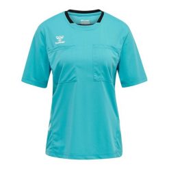 Koszulka damska Hummel hml referee chevron. Niebieskie koszulki sportowe damskie Hummel, s, bez wzorów, bez kołnierzyka, bez ramiączek, do piłki nożnej. Za 191.00 zł.