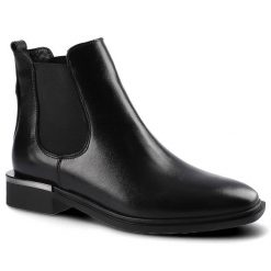Czarne Botki Carinii Damskie Modne Obuwie Jesienne. Czarne botki damskie Carinii, na jesień, z gumy, biznesowe, bez obcasa, na obcasie, bez zapięcia. Za 329.00 zł.