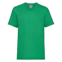 T-shirt Fruit Of The Loom Valueweight Child Green Kelly. Czarne t-shirty damskie Fruit of the Loom, bez wzorów, z bawełny, sportowe, bez kołnierzyka. Za 143.99 zł.