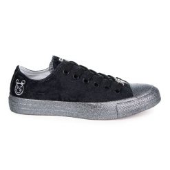 CONVERSE Chuck Taylor Ox Miley Cyrus damskie trampki aksamitne czarne. Czarne trampki i tenisówki damskie Converse, bez wzorów, casualowe, bez zapięcia. Za 276.99 zł.