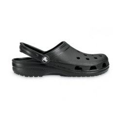 Klapki dla dorosłych Crocs Classic. Czarne skarpety damskie Crocs, bez wzorów. Za 224.96 zł.
