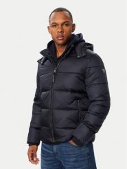 Guess Kurtka zimowa M6BL42 W4154 Granatowy Regular Fit. Niebieskie kurtki męskie Guess, na zimę, m, z aplikacjami, z syntetyku, bez kaptura. Za 864.99 zł.