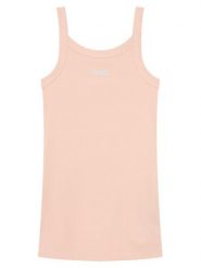 Guess Sukienka letnia J6GK28 K8RT2 Różowy Slim Fit. Czerwone sukienki dla dziewczynek Guess, na lato, z aplikacjami, z wiskozy, bez ramiączek. Za 194.99 zł.