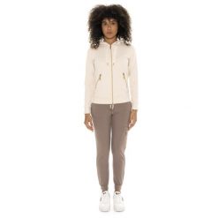 Leone 1947 Chic Tones Damen Winter-Trainingsanzug mit Kapuze und Reißverschluss. Brązowe obuwie sportowe damskie LEONE 1947 APPAREL, bez wzorów, z dresówki, na fitness i siłownię. W wyprzedaży za 294.70 zł.