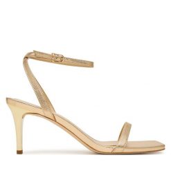 Sandały MICHAEL Michael Kors. Żółte sandały damskie MICHAEL Michael Kors, bez wzorów, bez obcasa, na szpilce, bez zapięcia. Za 739.99 zł.