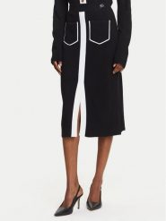 KARL LAGERFELD Spódnica ołówkowa A3W12023 Czarny Regular Fit. Czarne spódnice damskie KARL LAGERFELD, xs, bez wzorów, z wiskozy, ołówkowe. Za 569.99 zł.