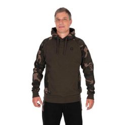 Bluza Z Kapturem Męska Wędkarska Fox Khaki Camo Premium 310 Hoodie. Brązowe bluzy męskie FOX, m, bez wzorów, z kapturem. Za 260.99 zł.