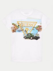 Guess T-Shirt L4GI17 K6XN4 Kolorowy Regular Fit. T-shirty dla chłopców Guess, z aplikacjami, z bawełny, bez ramiączek. Za 199.99 zł.