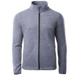 Polar męski Hi-Tec Henis - szary, Rozmiar M. Szare bluzy męskie Hi-tec, m, bez wzorów, z materiału, bez kaptura. Za 109.99 zł.