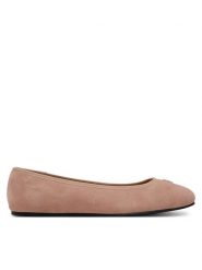 Tommy Hilfiger Baleriny Th Hardware Suede Ballerina FW0FW08655 Beżowy. Brązowe baleriny damskie Tommy Hilfiger, bez wzorów, ze skóry, bez obcasa. Za 329.99 zł.