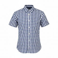 Scotch & Soda koszula męska krótki rękaw S bawełniana kratka Italia. Niebieskie koszule męskie COACH SOAK, na wiosnę, m, bez wzorów, z bawełny, klasyczne, bez kołnierzyka, bez ramiączek. Za 266.99 zł.
