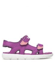 Timberland Sandały Perkins Row TB0A43EAETQ1 Fioletowy. Fioletowe sandały dziewczęce Timberland, ze skóry, bez zapięcia. Za 189.99 zł.