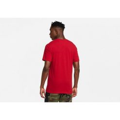 Koszulka męska nike air jordan air script crew dri-fit tee gym red. Czerwone koszulki sportowe męskie Nike, m, bez wzorów, bez kołnierzyka, bez ramiączek, do biegania, dri-fit (nike). Za 149.00 zł.