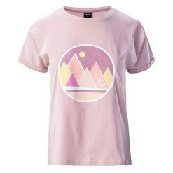 Koszulka damska Hi-Tec Lady Elon - jasnofioletowa, Rozmiar M. Fioletowe t-shirty damskie Hi-tec, m, bez wzorów, z bawełny, bez kołnierzyka. W wyprzedaży za 41.90 zł.