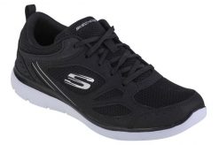Buty sportowe Sneakersy damskie, Skechers Summits Suited. Białe obuwie sportowe damskie Skechers, bez wzorów, z materiału, trekkingowe. Za 199.00 zł.