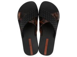 Klapki damskie Ipanema Sense Slide. Czarne klapki damskie Ipanema, bez wzorów, z materiału, casualowe, bez obcasa. Za 77.10 zł.