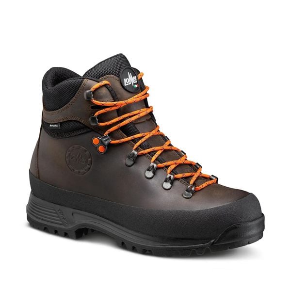 Buty do chodzenia Lomer Bormio Pro STX. Brązowe trekkingi męskie Lomer, trekkingowe. Za 599.99 zł.