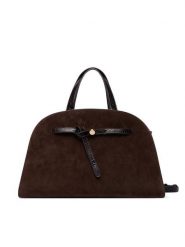 Tory Burch Torebka Romy Suede Bauletto 183363 Brązowy ciemny. Brązowe torebki do ręki damskie Tory Burch, bez wzorów, ze skóry, bez dodatków. Za 2,634.00 zł.