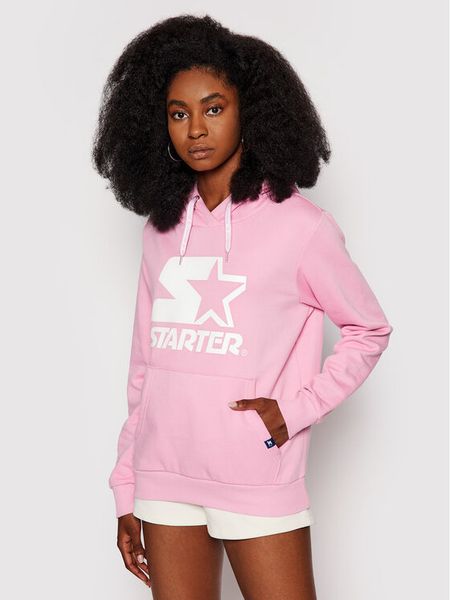 Starter Bluza SDG-001-BD Różowy Regular Fit. Czerwone bluzy damskie Starter, s, bez wzorów, z bawełny, bez kaptura. Za 189.99 zł.