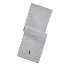 Szalik Polo Ralph Lauren. Szare szaliki męskie Polo Ralph Lauren, bez wzorów. Za 279.99 zł.