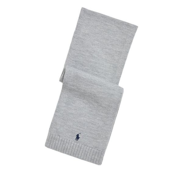 Szalik Polo Ralph Lauren. Szare szaliki męskie Polo Ralph Lauren, bez wzorów. Za 289.99 zł.