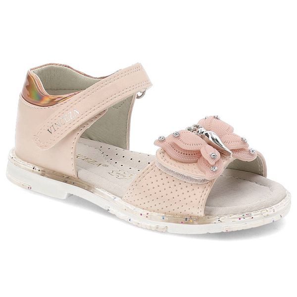 Różowe Sandały Vinceza Wygodne Dziecięce Buty. Czerwone sandały dziewczęce VINCEZA, bez zapięcia. Za 91.00 zł.