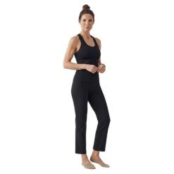 Damskie Spodnie Sportowe 7/8 Legginsy BARS Trening Joga Pilates. Czarne legginsy damskie BARS, l, bez wzorów, z materiału, na fitness i siłownię. Za 39.90 zł.