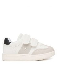 Calvin Klein Sneakersy Low Cut Velcro V1X9-83277-1269 M Biały. Białe buty sportowe dziewczęce Calvin Klein, bez wzorów, ze skóry, bez zapięcia. Za 379.99 zł.