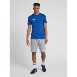Koszulka sportowa z krótkim rękawem męska Hummel hmlGO cotton. Białe koszulki sportowe męskie Hummel, m, bez wzorów, z bawełny, bez kołnierzyka, bez ramiączek, do piłki nożnej. Za 39.69 zł.