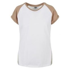Koszulka damska Urban Classics Contrast Raglan GT. Białe t-shirty damskie Urban Classics, bez wzorów, bez kołnierzyka. Za 102.00 zł.
