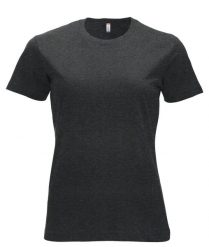 Clique New Classic-T Women – Klasyczny t-shirt z bawełny, współczesny krój –. Szare t-shirty damskie CLIQUE, xs, bez wzorów, z bawełny, klasyczne, bez kołnierzyka. Za 104.39 zł.