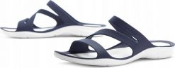 Crocs Crocs W Swiftwater Sandals 203998-462 Granatowe 34/35. Sandały damskie Crocs, bez wzorów, bez obcasa, bez zapięcia. Za 167.02 zł.