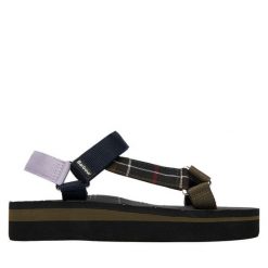 Sandały Barbour. Sandały damskie Barbour, bez wzorów, bez obcasa, na płaskiej podeszwie, bez zapięcia. Za 269.99 zł.