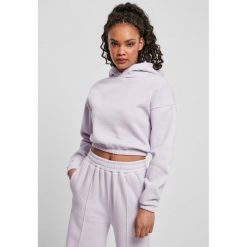 Bluza damska z kapturem Urban Classics krótka oversized-Duże rozmiary. Fioletowe bluzy damskie Urban Classics, uniwersalny, bez wzorów, z kapturem. Za 206.00 zł.