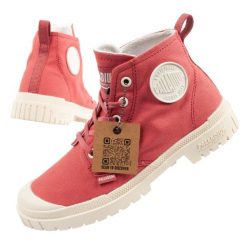 Buty trampki sportowe męskie Palladium Pampa SP20. Czerwone trampki męskie Palladium, bez wzorów, z materiału, sportowe, bez zapięcia. Za 229.00 zł.