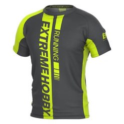 Koszulka biegowa męska z krótkim rękawem EXTREME HOBBY DRAFT. Zielone koszulki sportowe męskie EXTREME HOBBY, m, bez wzorów, z elastanu, bez kołnierzyka, bez ramiączek, do biegania. Za 149.00 zł.