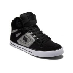 Buty dla Mężczyzn PURE HIGH-TOP Czarny. Czarne buty sportowe męskie DC Shoes, z gumy, za kostkę, bez zapięcia. Za 381.50 zł.