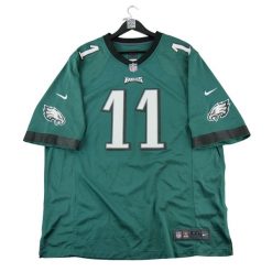 Męski dres NFL Philadelphia Eagles. Zielone koszulki sportowe męskie Nike, l, bez wzorów, z dresówki, bez kołnierzyka, bez ramiączek, do piłki nożnej. Za 212.96 zł.