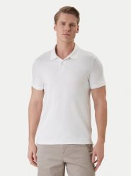 Calvin Klein Polo LV04LC254G Biały Slim Fit. Białe koszulki polo męskie Calvin Klein, m, bez wzorów, z bawełny, bez ramiączek. Za 289.99 zł.