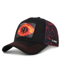 Czapka z daszkiem Capslab. Czarne czapki i kapelusze damskie CapsLab, bez wzorów. Za 169.99 zł.