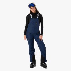 Spodnie narciarskie Kobieta Swedemount Freeride Bib Pants II wodoodporne. Niebieskie spodnie materiałowe damskie SWEDEMOUNT, bez wzorów. Za 672.00 zł.