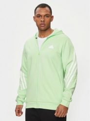Adidas Bluza Future Icons 3-Stripes IN3325 Zielony Regular Fit. Zielone bluzy męskie Adidas, m, bez wzorów, z syntetyku, bez kaptura. Za 349.99 zł.