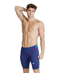 Spodenki Treningowe Arena Icons Swim Jammer Panel. Niebieskie kąpielówki męskie Arena, l, bez wzorów, z materiału, na fitness i siłownię. Za 161.98 zł.