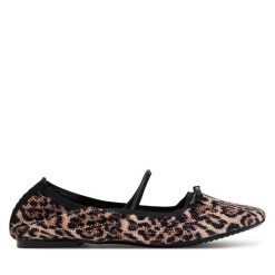 Baleriny DKNY. Brązowe baleriny damskie DKNY, bez wzorów, bez obcasa. Za 319.99 zł.