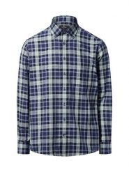 Nils Sundström koszula casual Mężczyźni Regular Fit Bawełna niebieski, M. Niebieskie koszule męskie Nils Sundström, m, bez wzorów, z bawełny, casualowe, bez kołnierzyka, bez ramiączek. Za 159.95 zł.